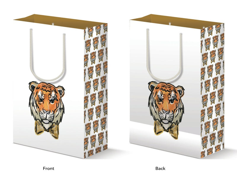 Gift Bag - Gold Tiger