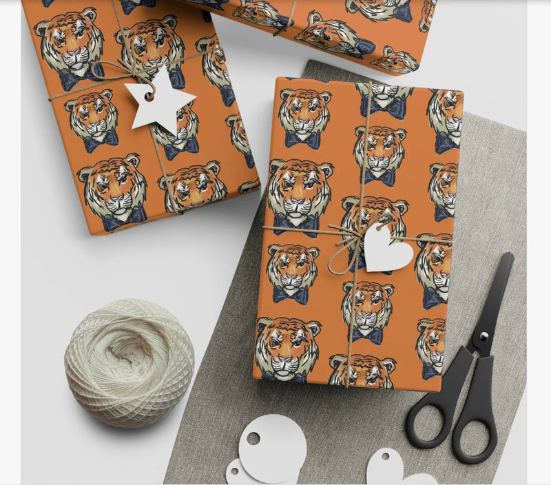Gift Wrap - Tiger
