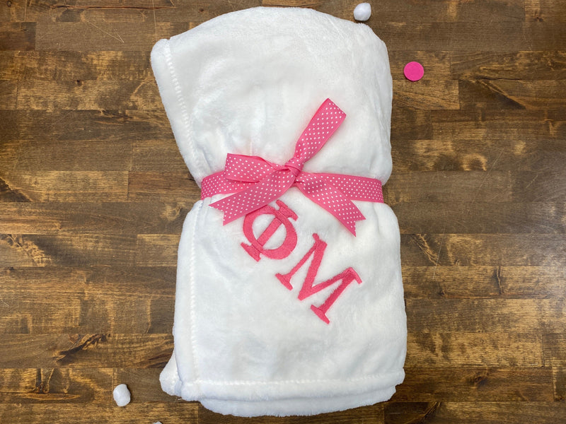 Package Add-On - Embroidered Sorority Blanket