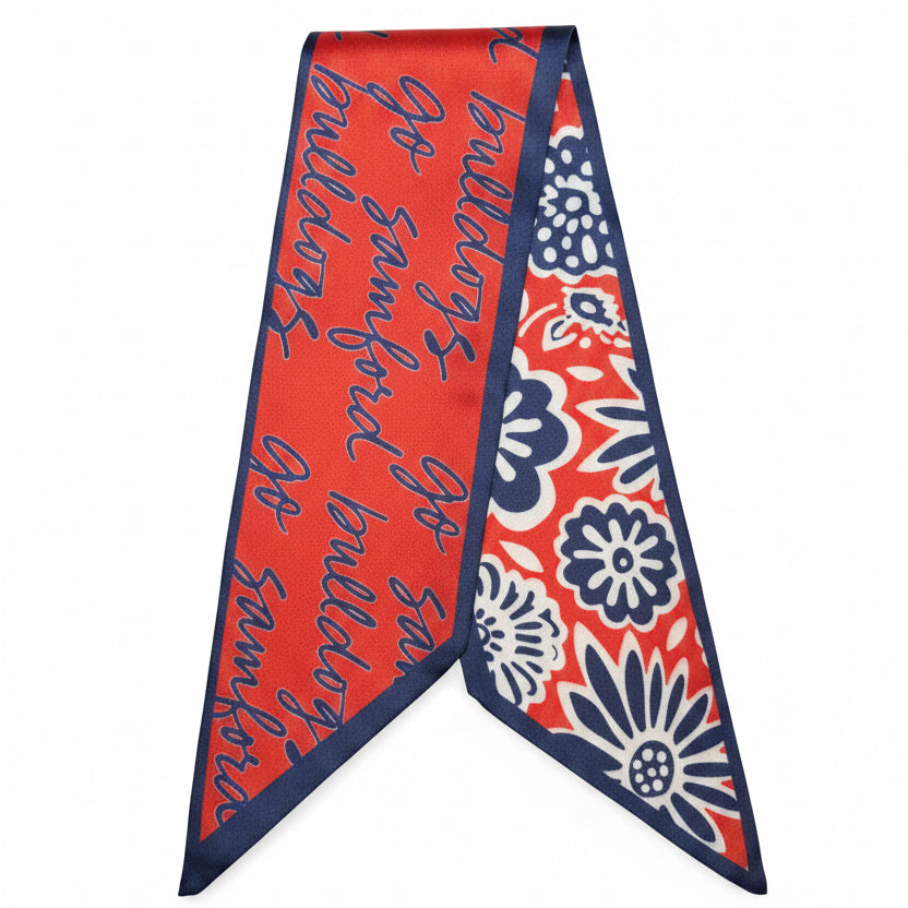 Samford Bulldogs Skinny Scarf by Desden