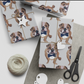 Gift Wrap - Bulldog Grey / Navy Bow Tie