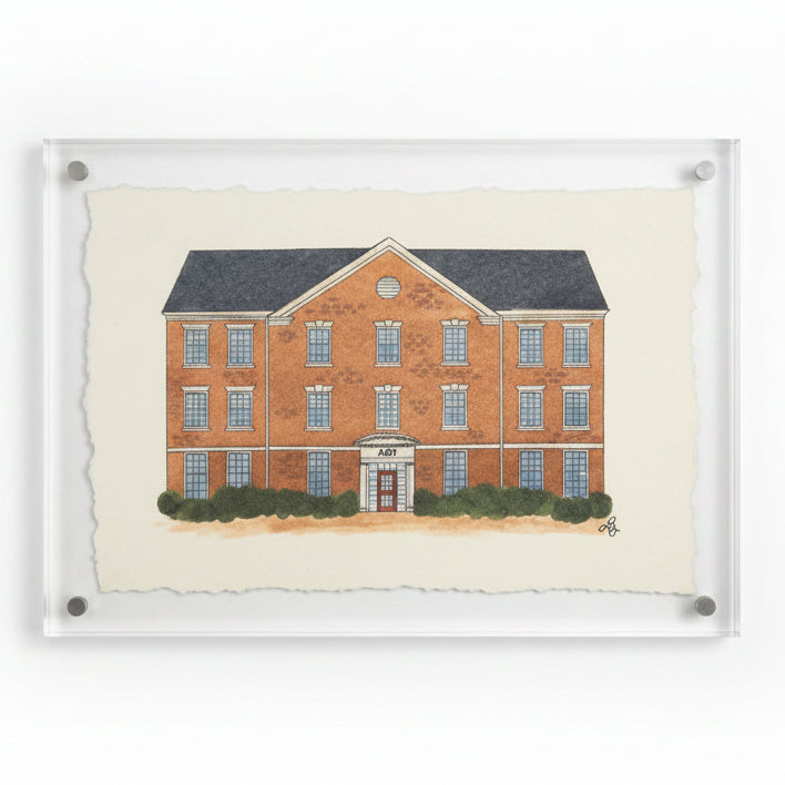 Framed Samford Sorority House Print