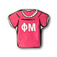 Letter Jersey Sorority Button