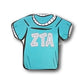 Letter Jersey Sorority Button