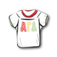 Letter Jersey Sorority Button