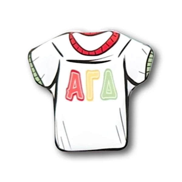 Letter Jersey Sorority Button