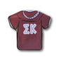 Letter Jersey Sorority Button