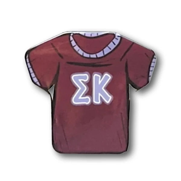 Letter Jersey Sorority Button