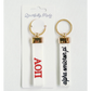 Sorority Embroidered Keychain