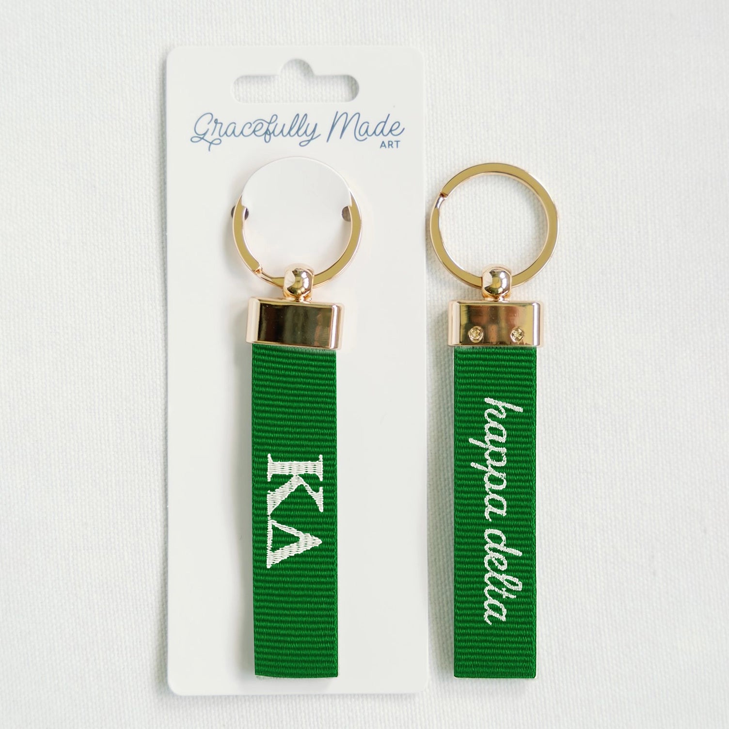 Sorority Embroidered Keychain