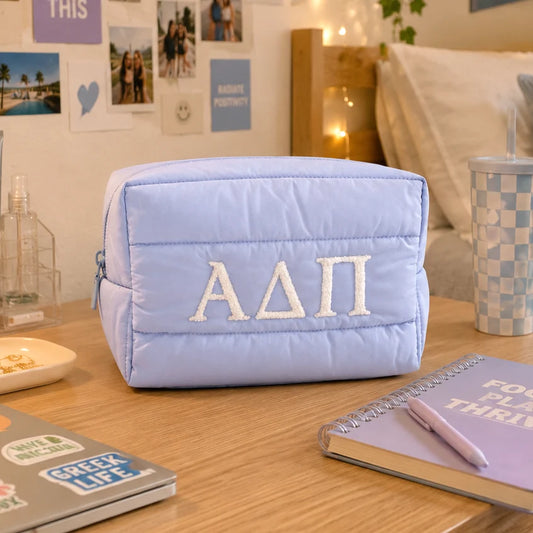 Sorority Puff Makeup Bag