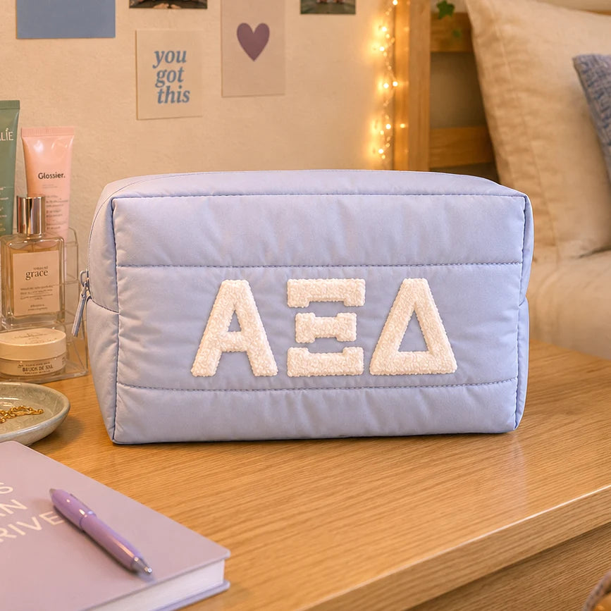 Sorority Puff Makeup Bag