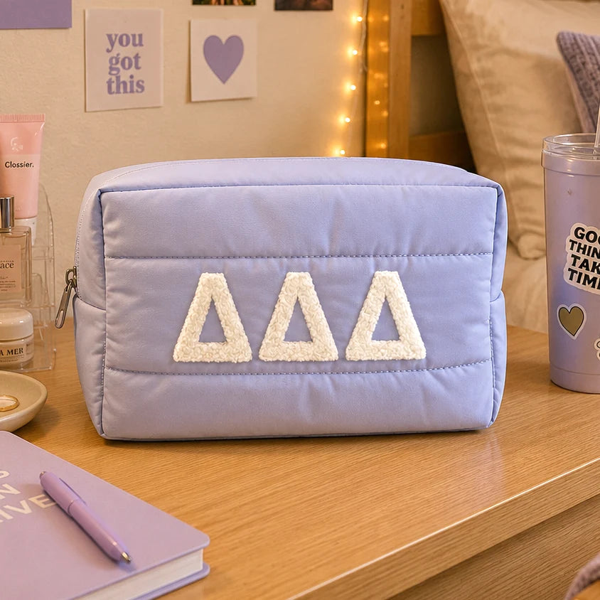 Sorority Puff Makeup Bag