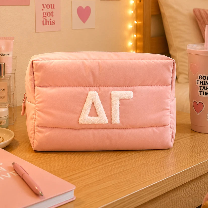 Sorority Puff Makeup Bag
