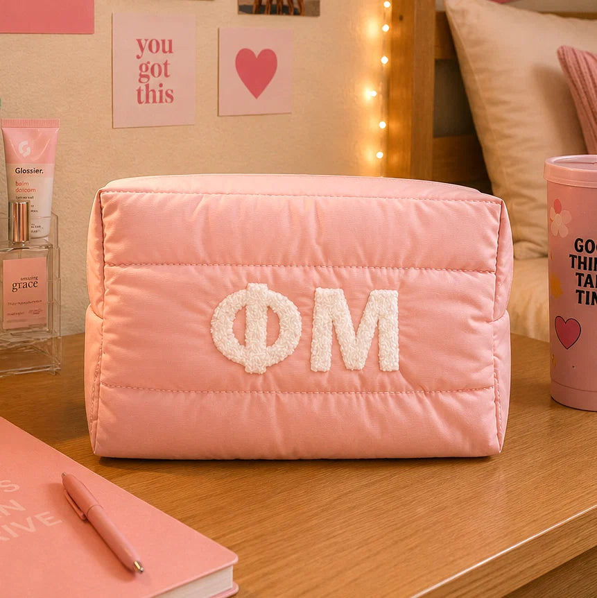 Sorority Puff Makeup Bag