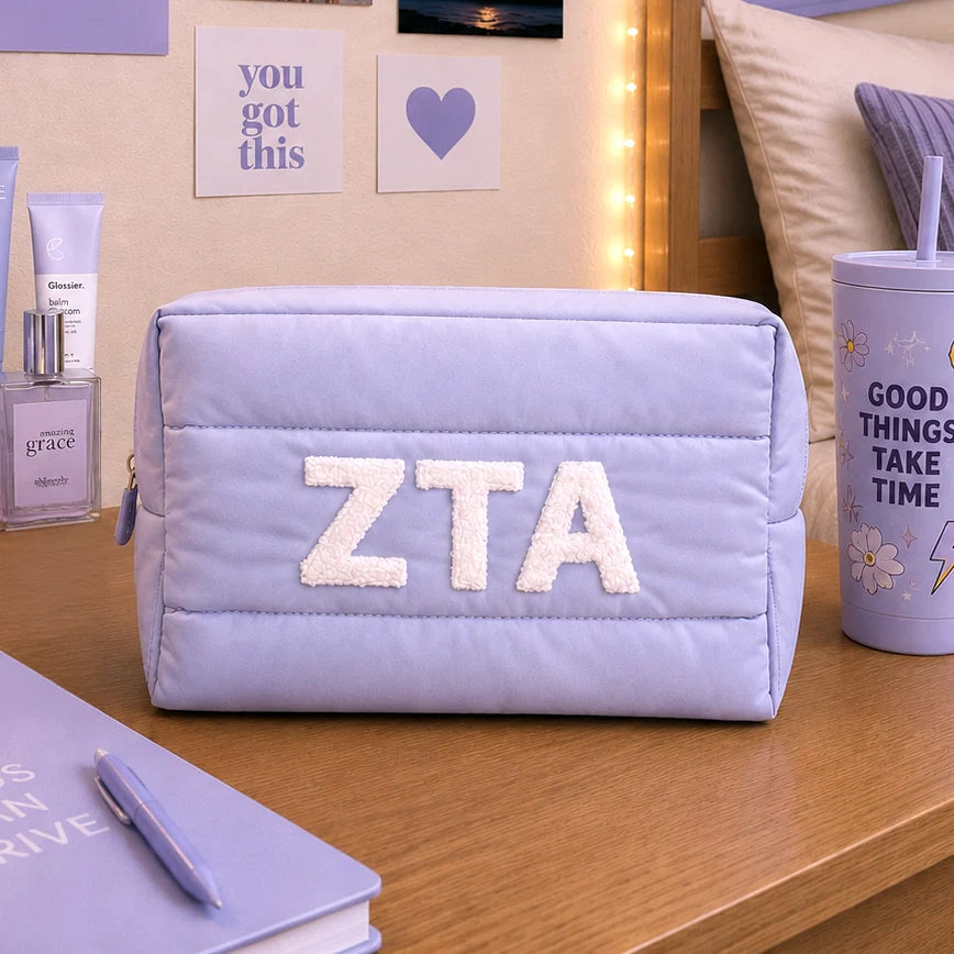Sorority Puff Makeup Bag