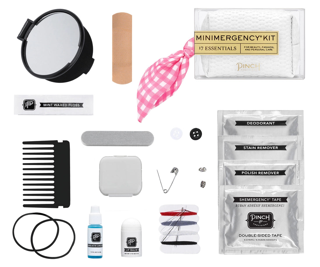 Minimergency Care Kit - Gingham Scarf
