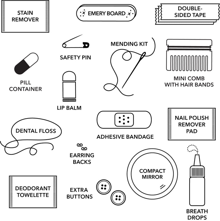 Minimergency Care Kit - Gingham Scarf