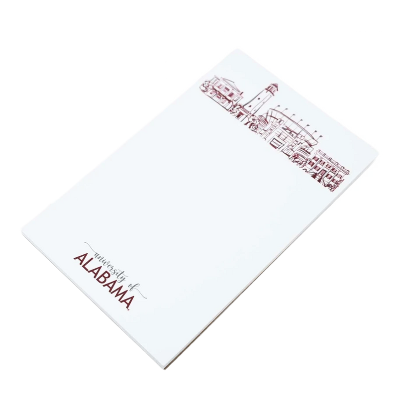 Alabama Campus Skyline Notepad