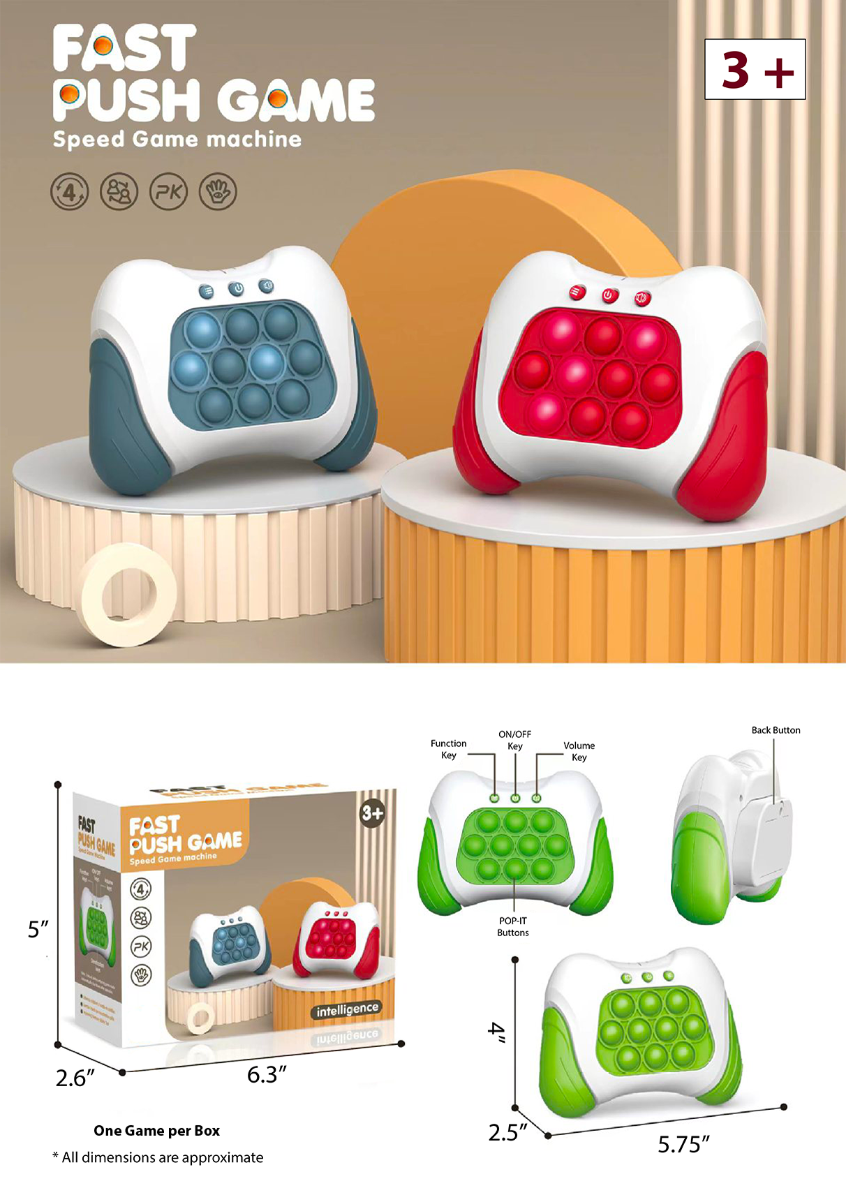 Fast Push Pop-It Game