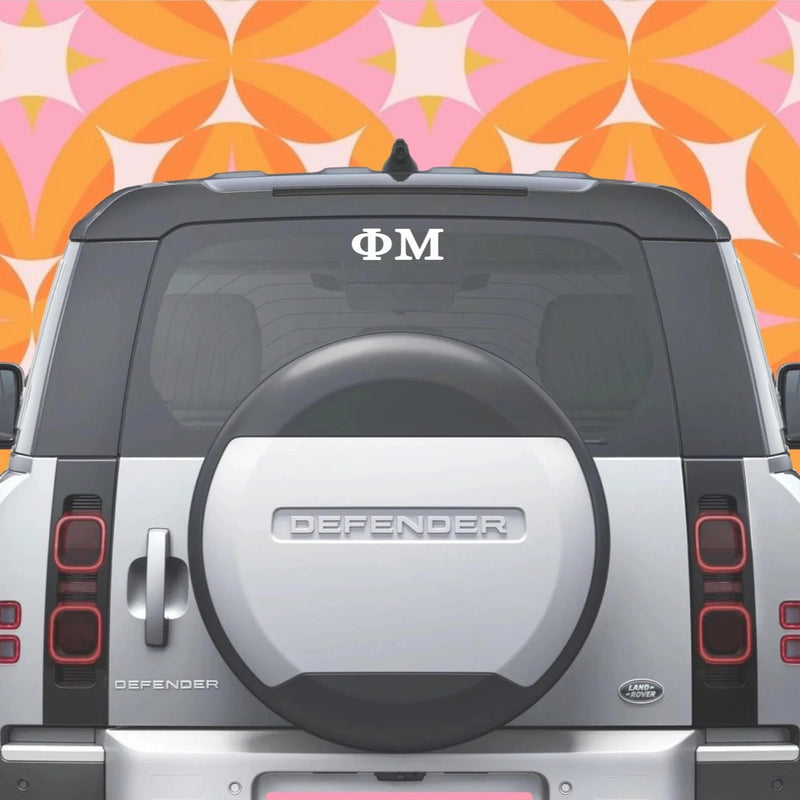 Phi Mu - Car Decal