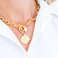Bulldog Intaglio Toggle Necklace