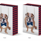 Gift Bag - Bulldog w/ Navy Bow Tie