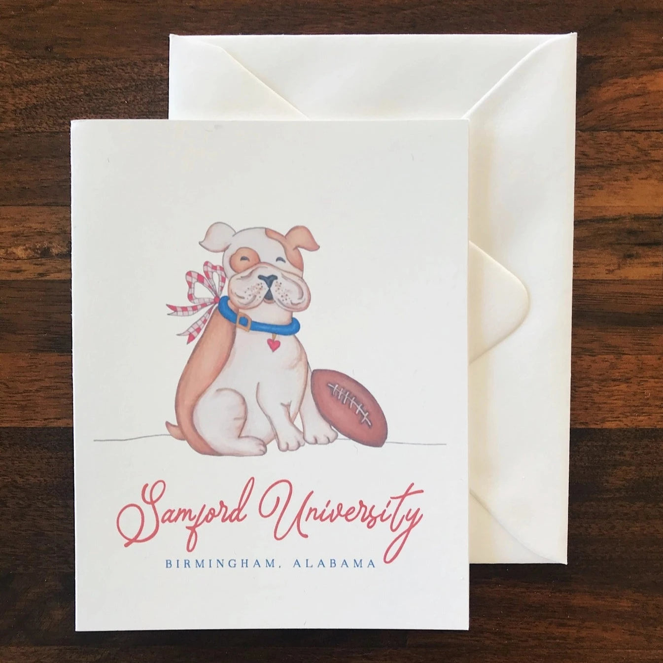 Alternate view of Notecard Set - Samford Bulldog by Winnefred Austin
