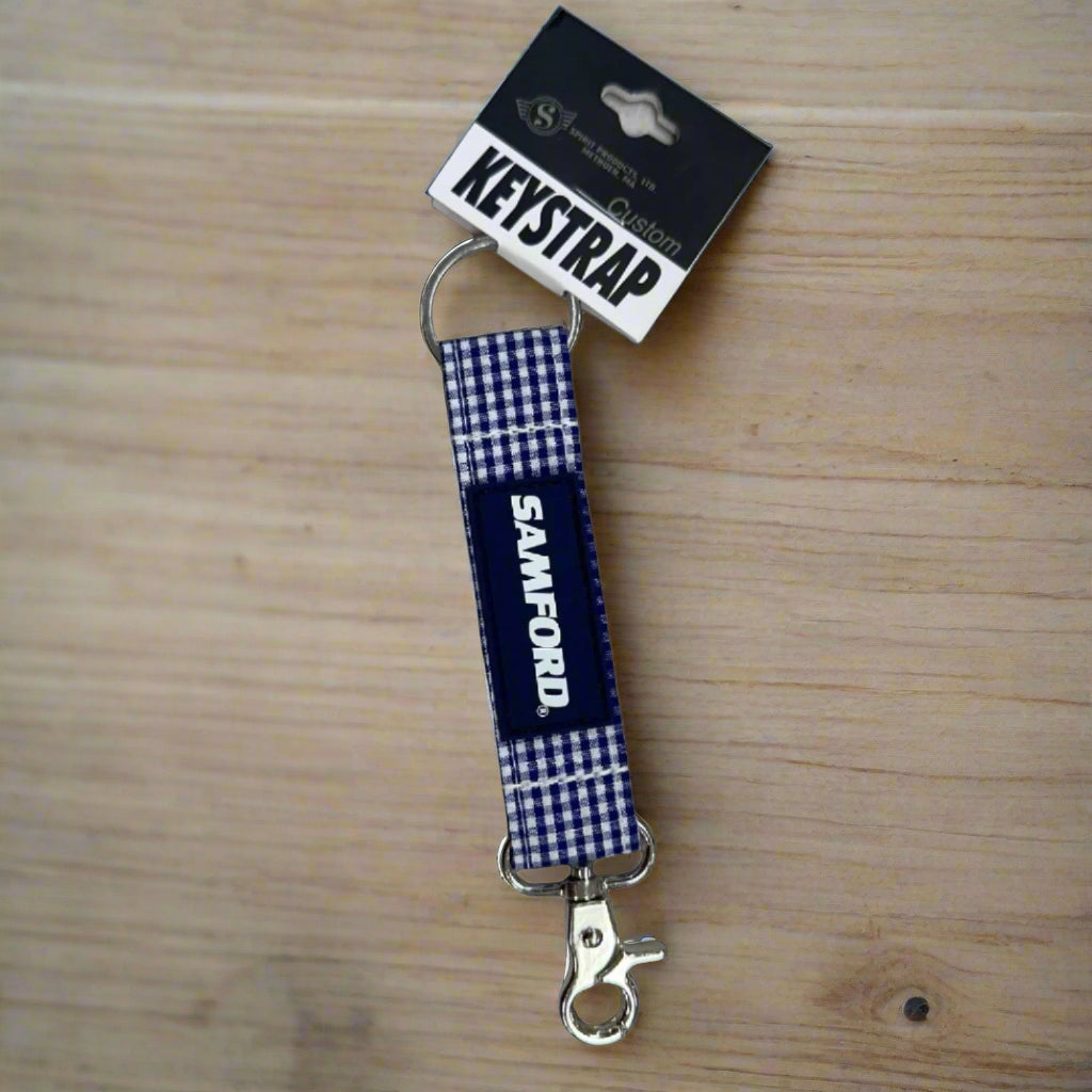 Alternate view of Samford Gingham Keychain by Spirit Products