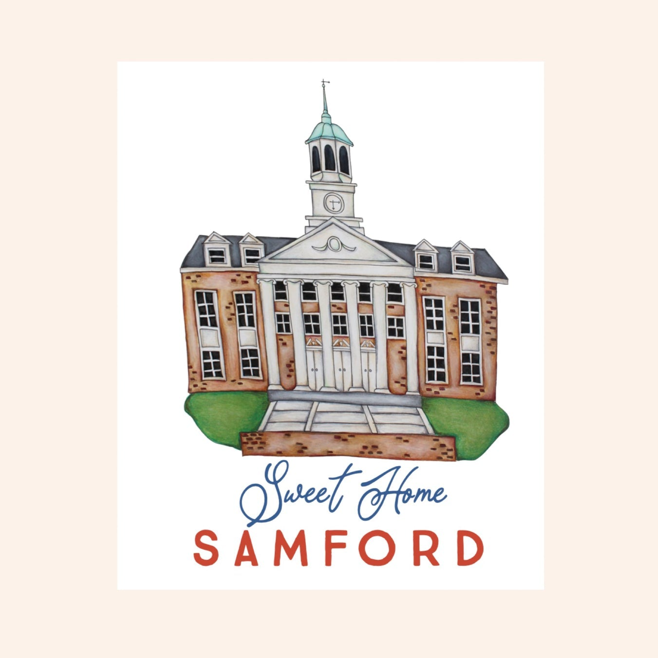 Notecard Set - Samford Library by Winnefred Austin