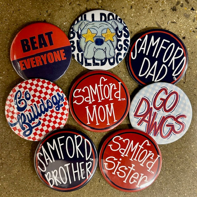 Samford 3" Button