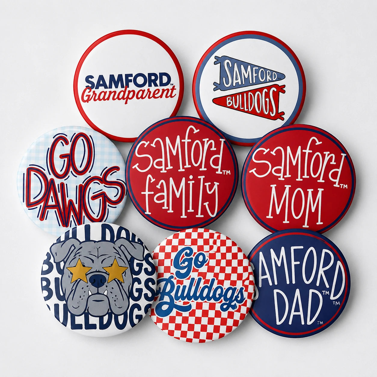 Samford 3" Button