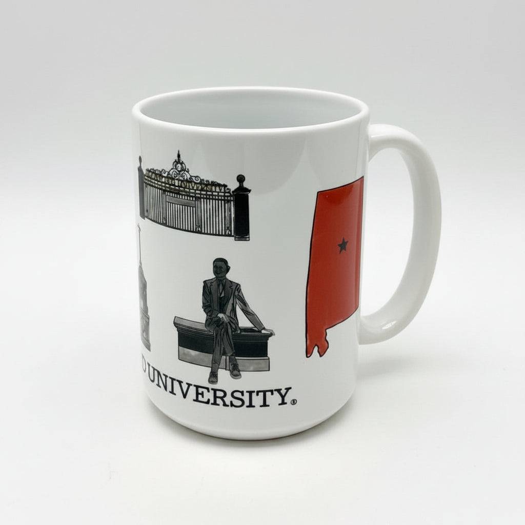 Detail view of Samford University Mug 15oz, ceramic by Printed Mint