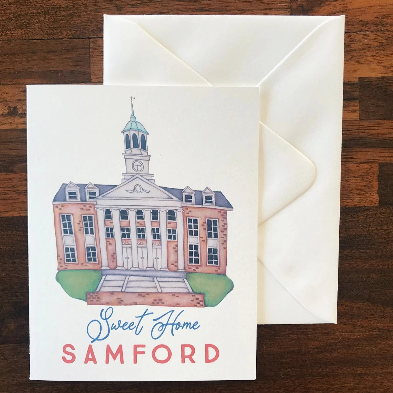 Close-up of Notecard Set - Samford Variety by Winnefred Austin