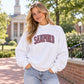 Samford Mock Neck Crew - White