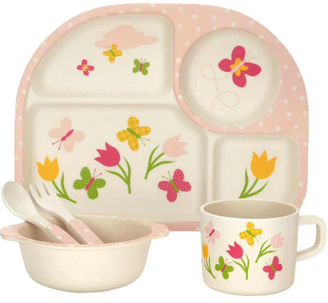 5-Piece Bamboo Dish Set