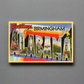Magnet - Greetings from Birmingham, Alabama - Vintage Image