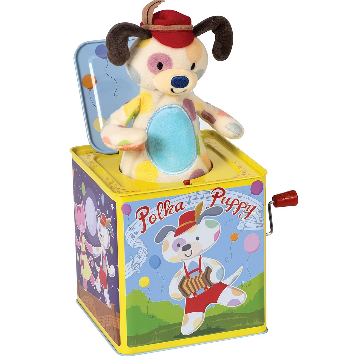 Polka Puppy Jack in the Box
