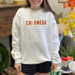 Embroidered Sorority Crewneck Sweatshirt