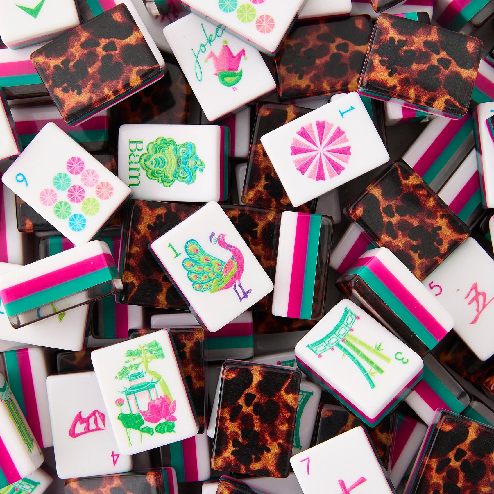 Oh My Mahjong Tiles in Glow Wild