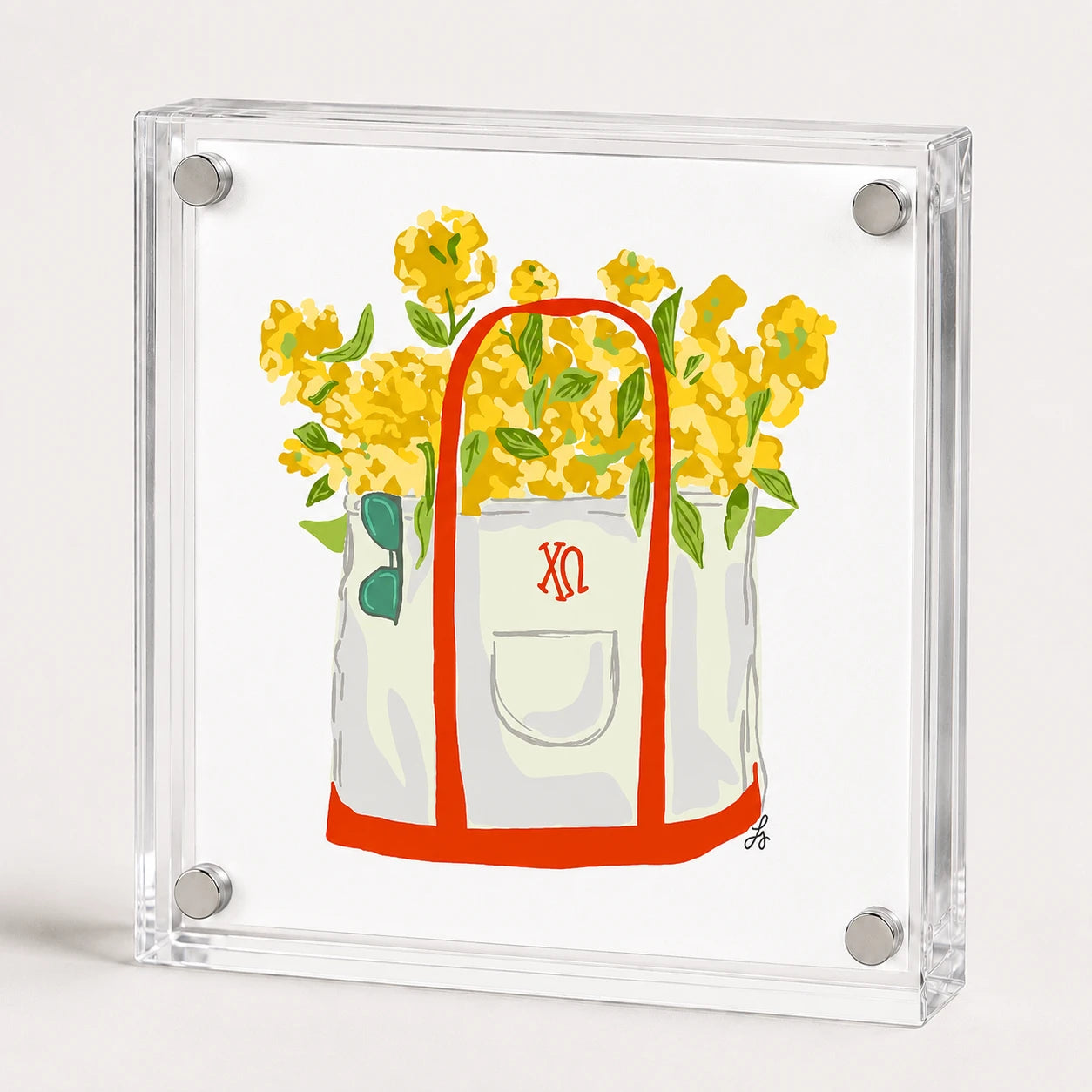 Framed Sorority Tote Bag Print