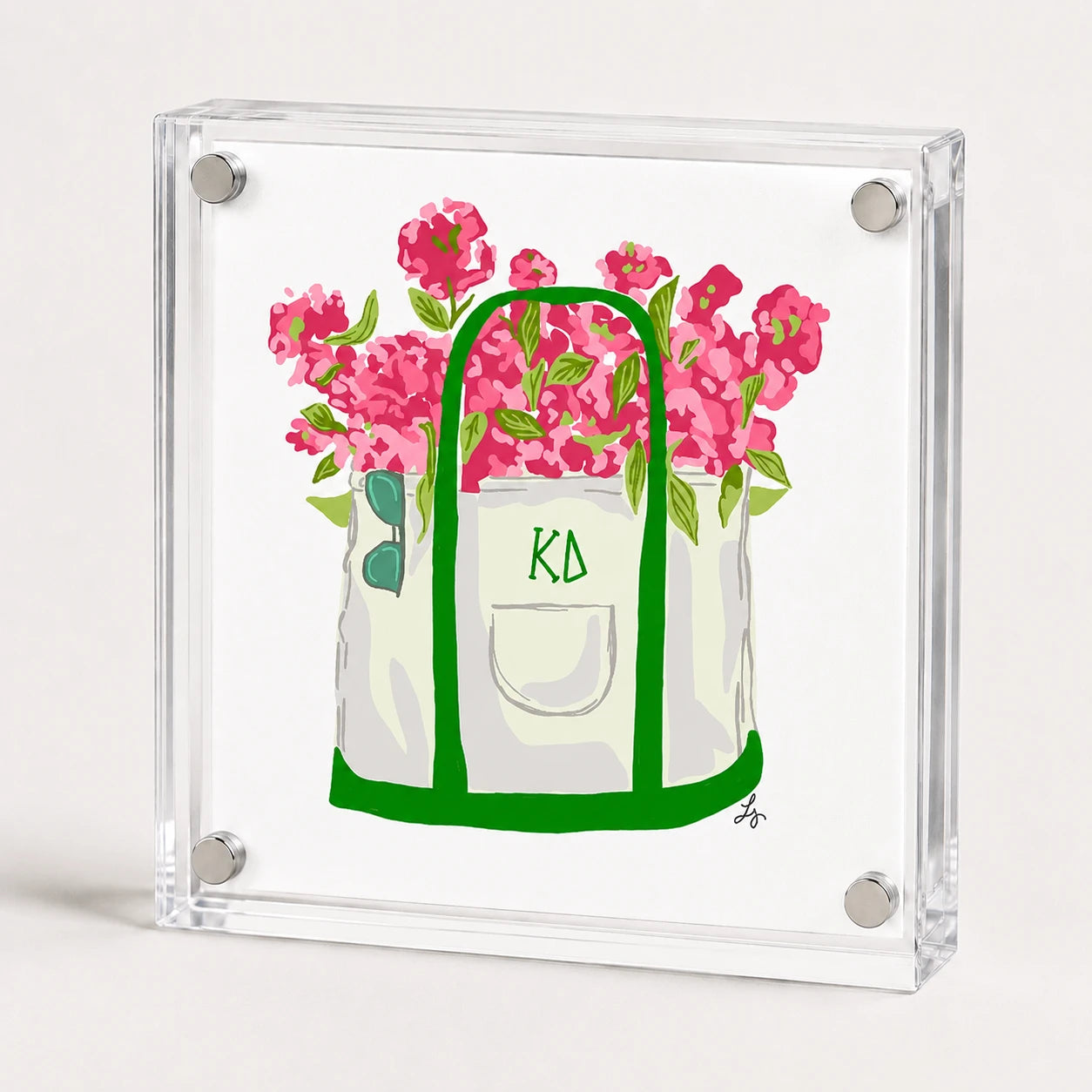 Framed Sorority Tote Bag Print