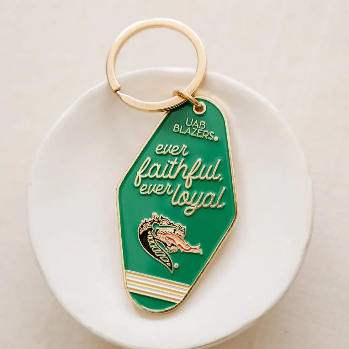 UAB Enamel Keychain