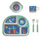 5-Piece Bamboo Dish Set
