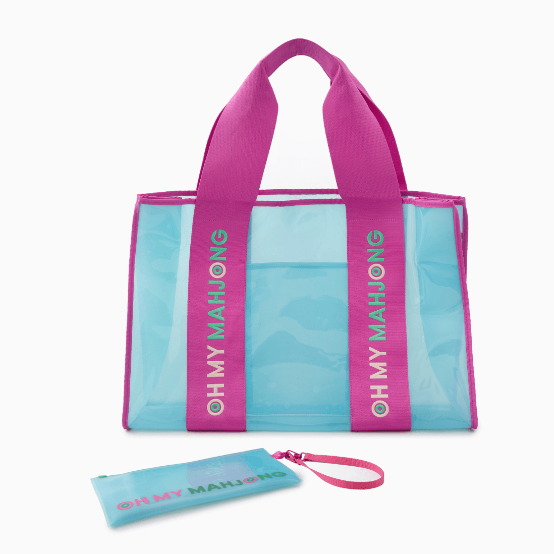 Mahjong Beach Bag in Blue by Oh My Mahjong
