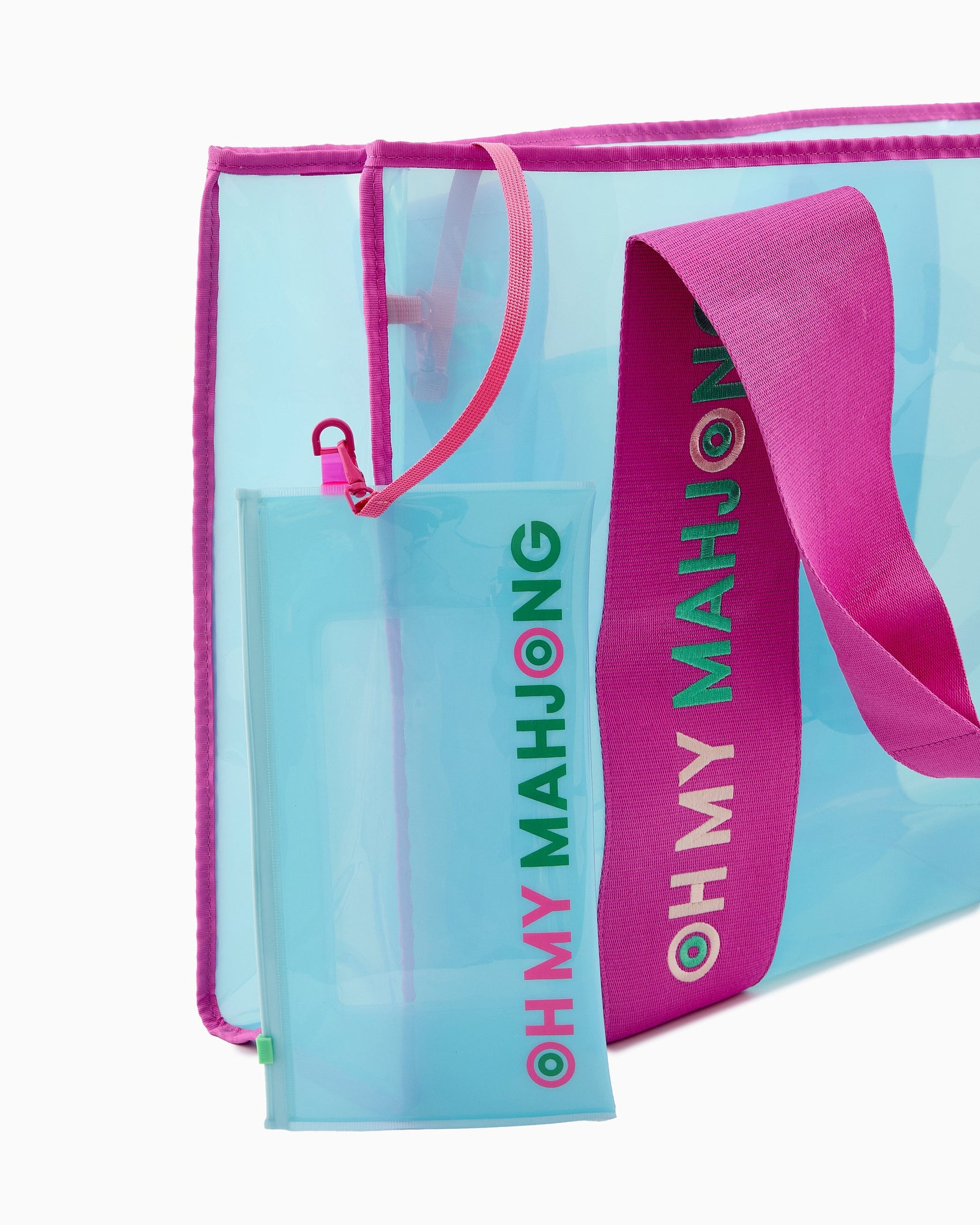 Detail view of Mahjong Beach Bag by Oh My Mahjong