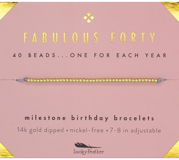 Milestone Birthday Bracelet
