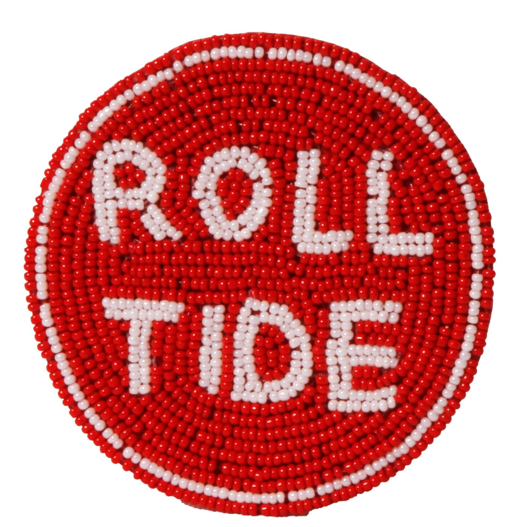 Alabama Roll Tide Beaded Button
