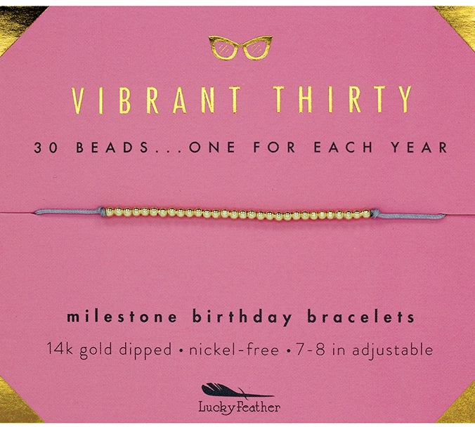 Milestone Birthday Bracelet