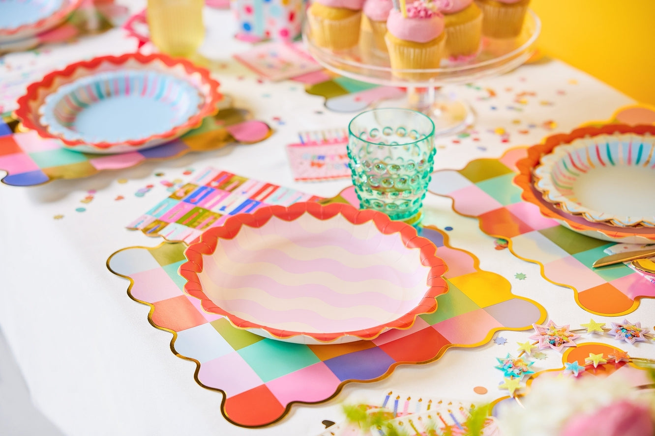Alternate view of Birthday Wishes Dinner Plates by Packed Party